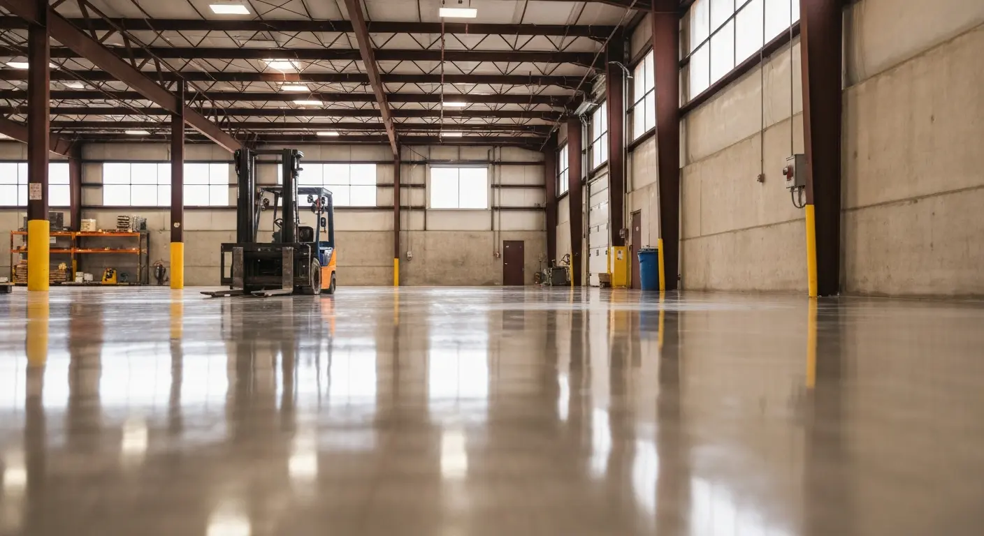 Commercial warehouse floor coating