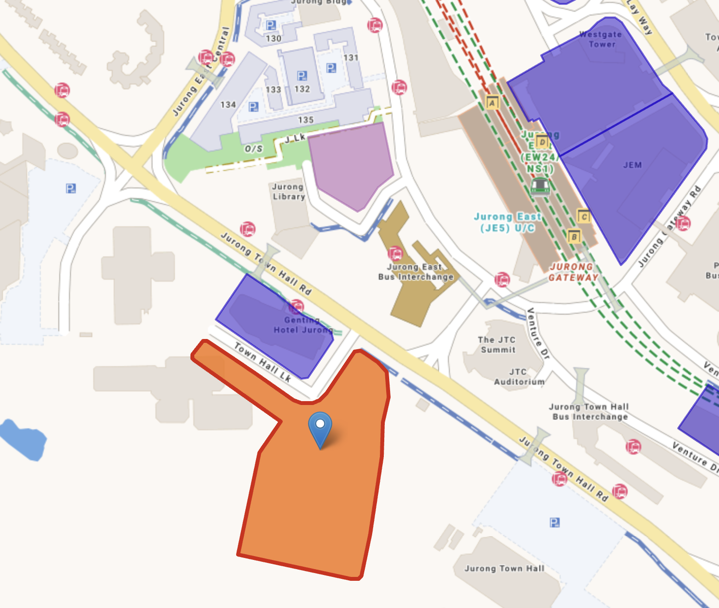 jurong lake district map