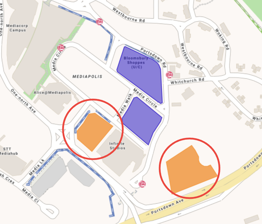 one north map area