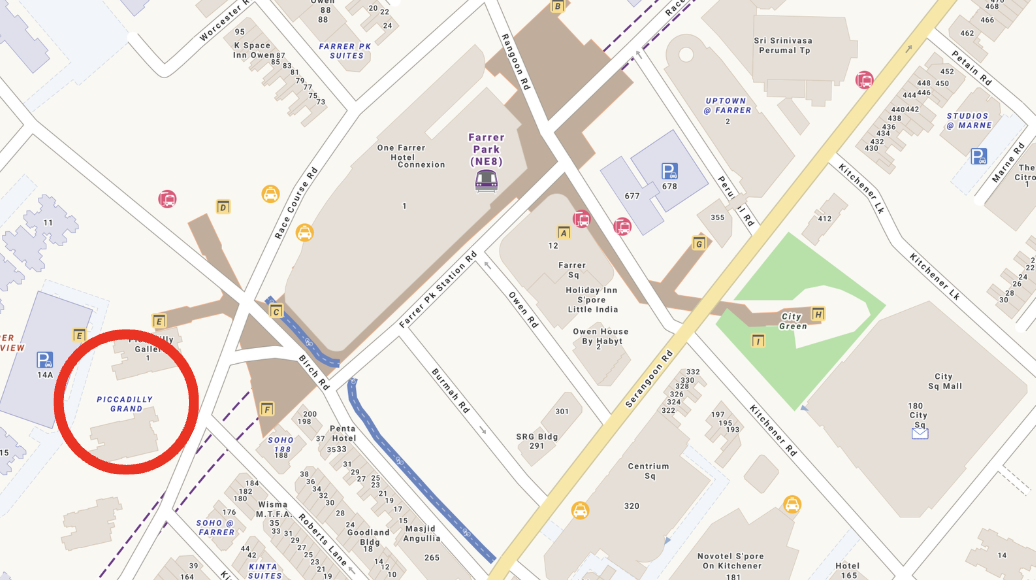 piccadilly grand area map