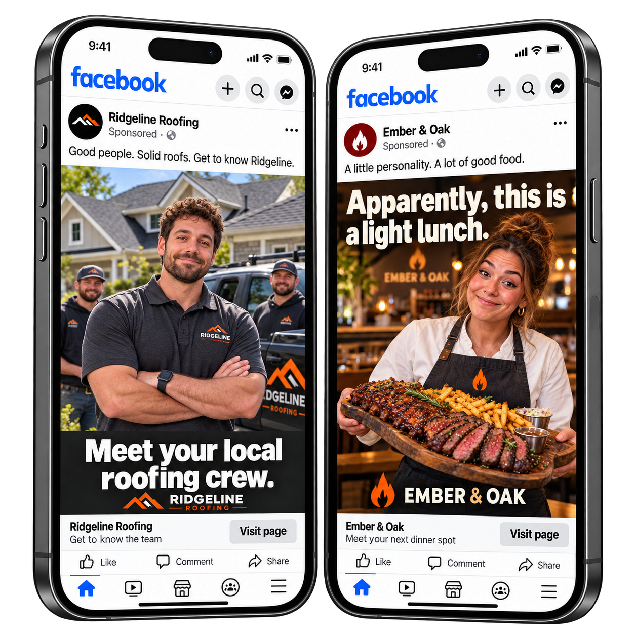 Example monthly report for a Facebook awareness campaign