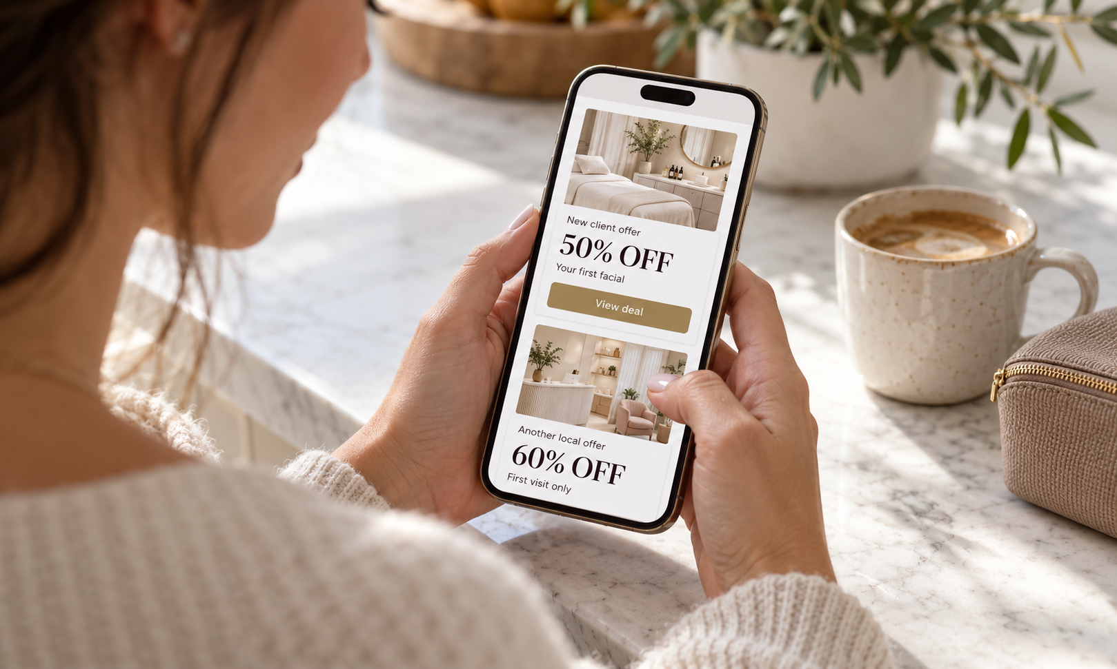 A heavily discounted treatment offer, illustrating deal hunters.