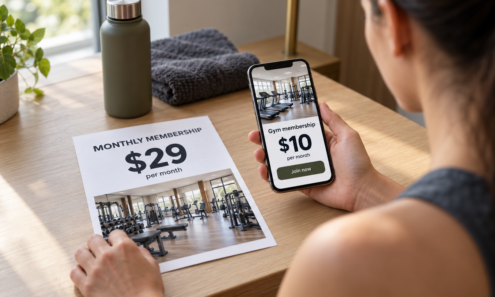 A discounted membership offer undercut by a cheaper one.