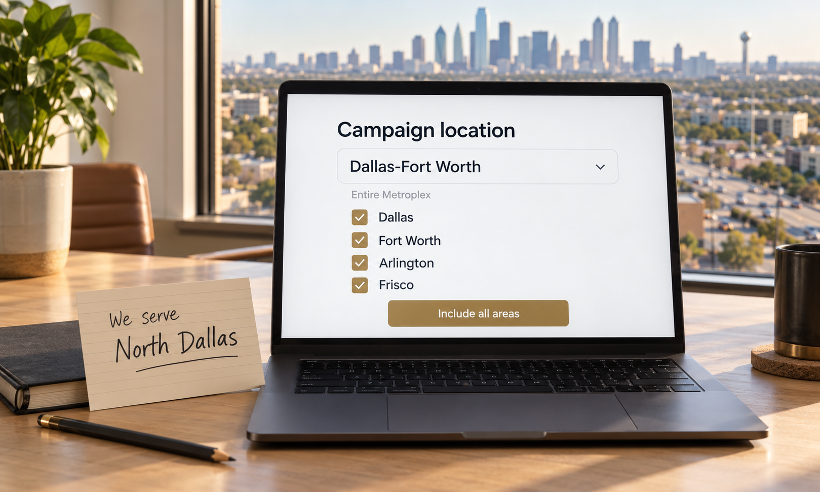 A campaign covering the whole Metroplex rather than one catchment.