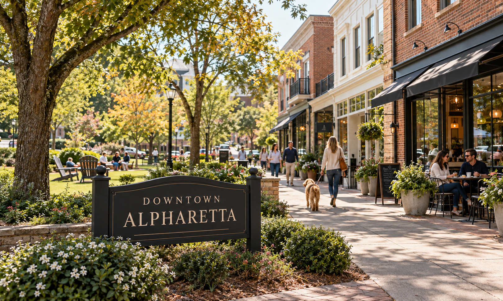 A grown suburb treated as overflow from a city campaign.