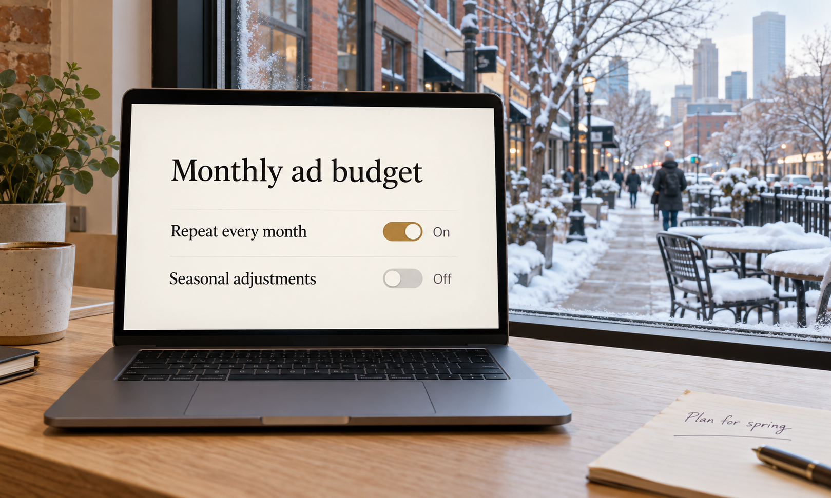 A flat budget running unchanged through a hard winter.
