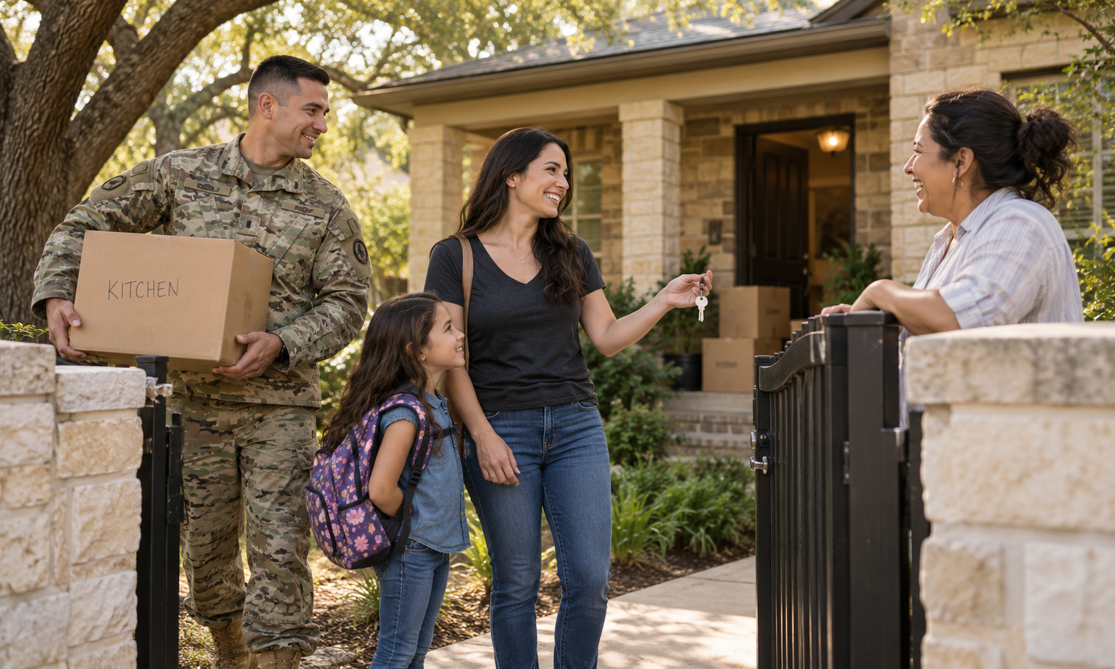 A military family, illustrating an audience often overlooked.