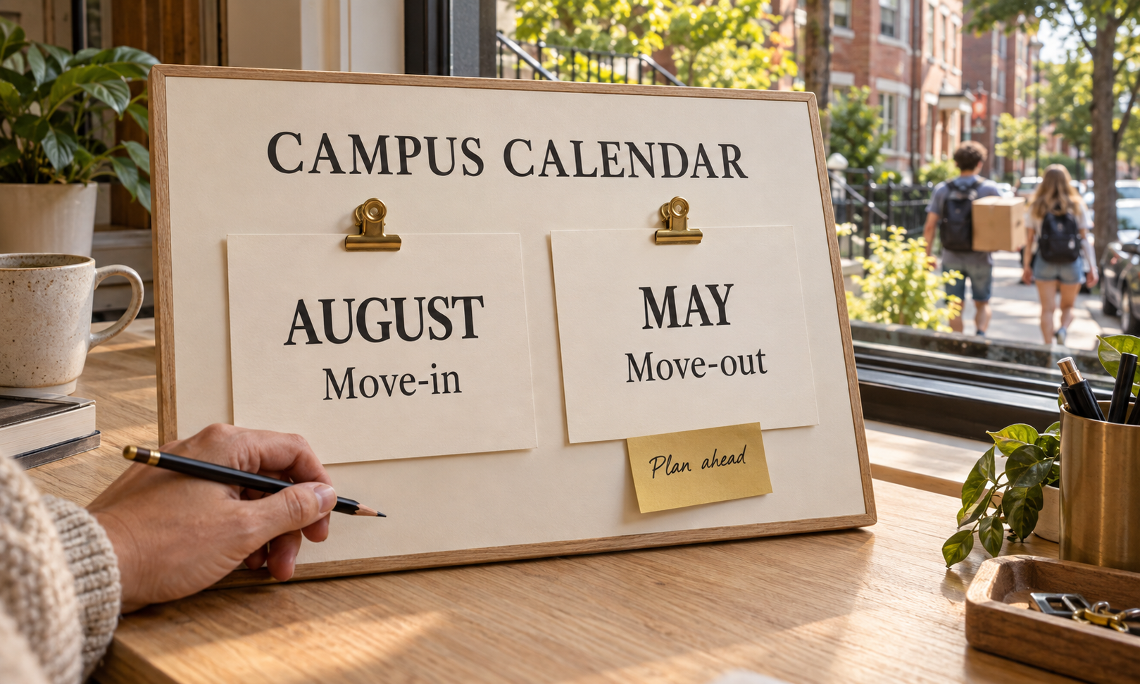 A university calendar reshaping a city's year.