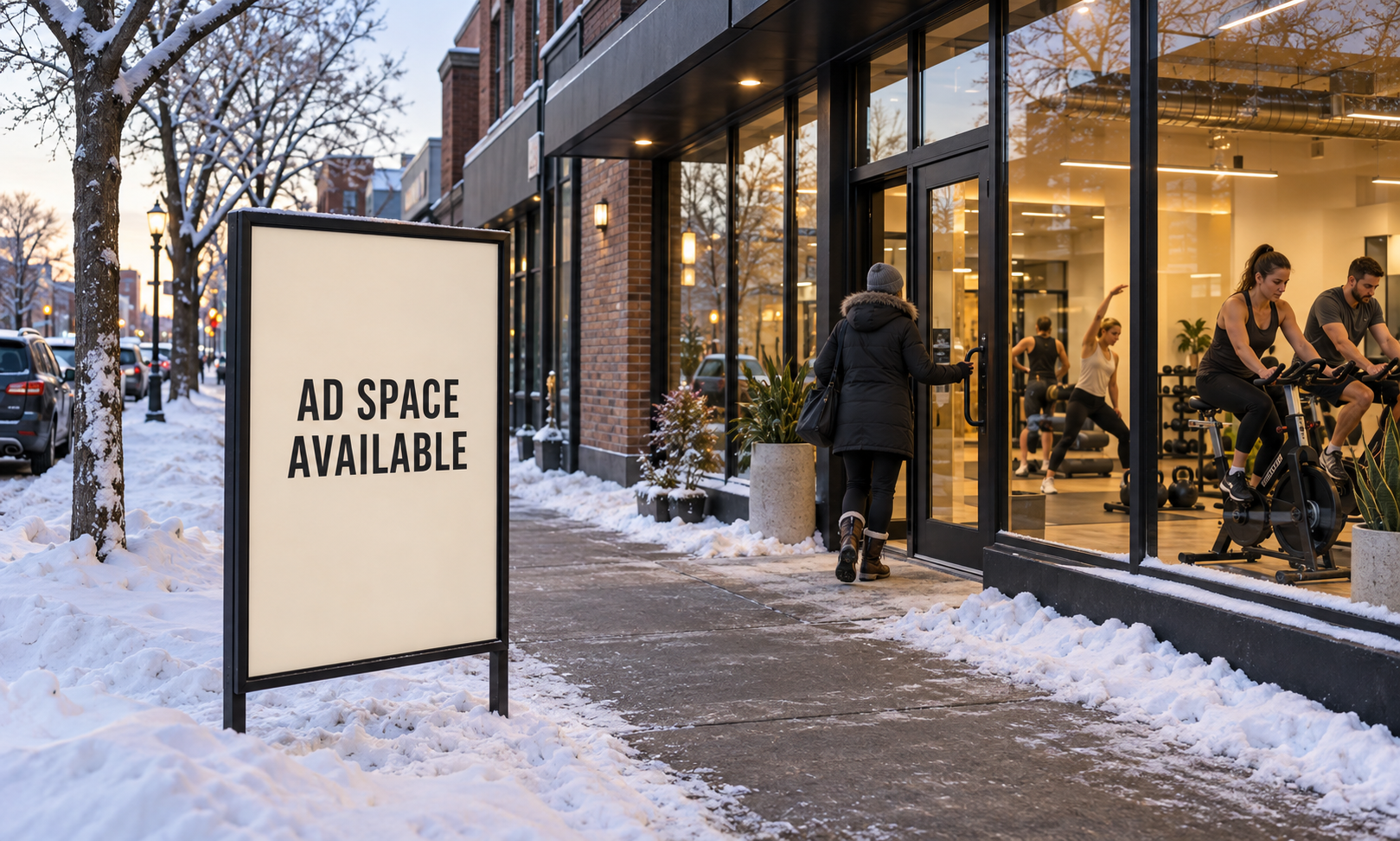 A long winter treated as dead time by local advertisers.