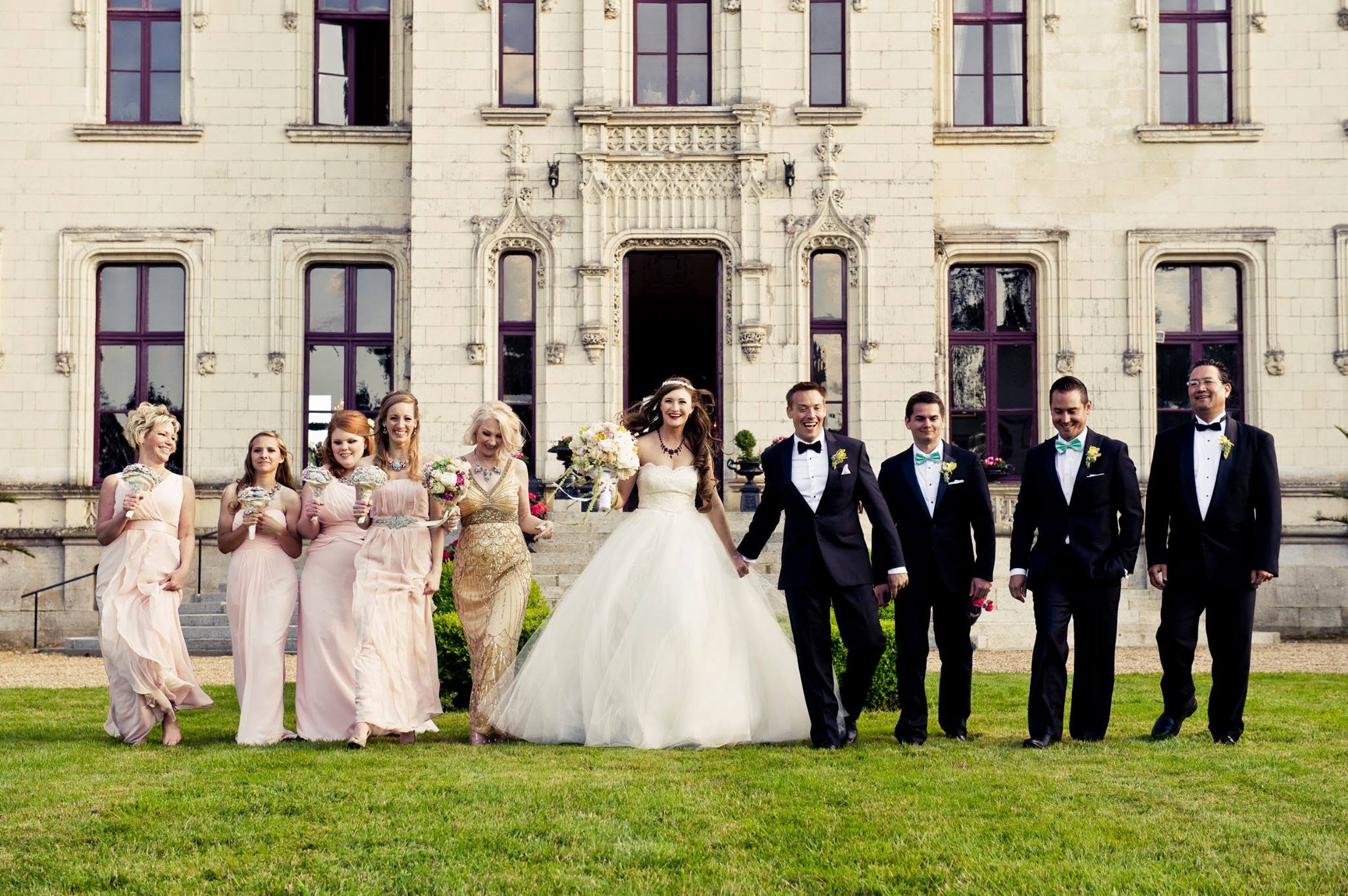 Joseph and Kristina Gissy at their wedding in France