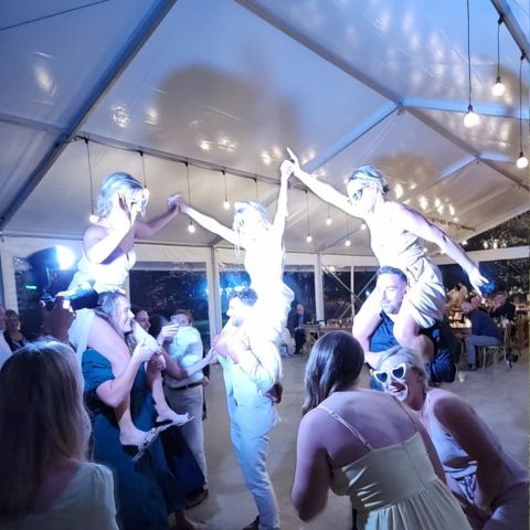 DJ Wedding Hire Lighting Example