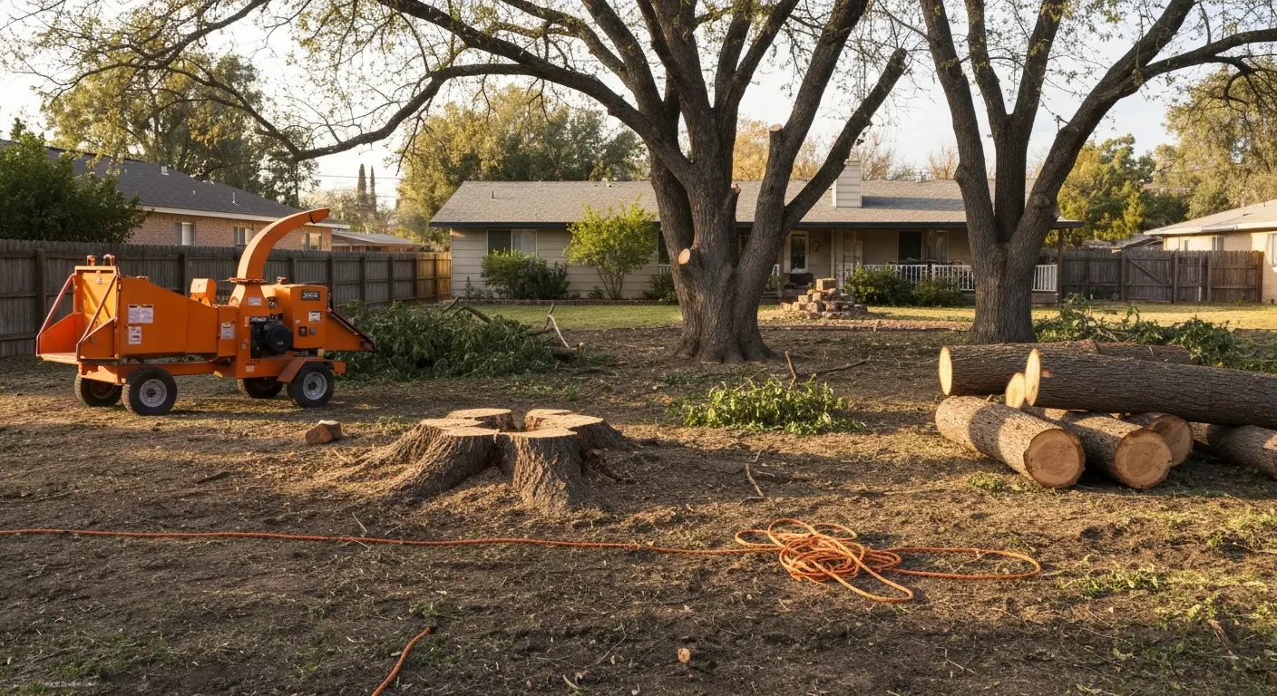 Tree removal on one-acre property