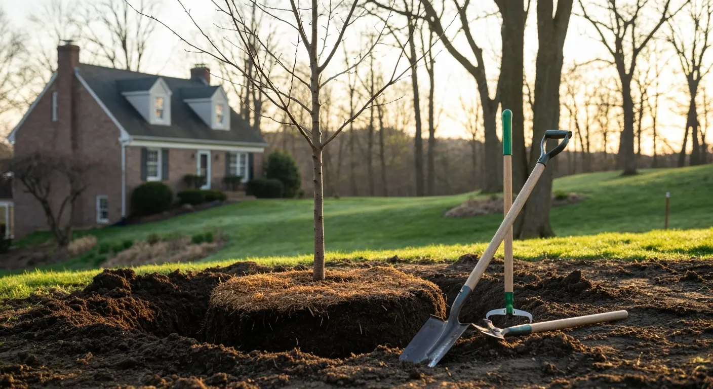 Spring tree planting in Pennsylvania