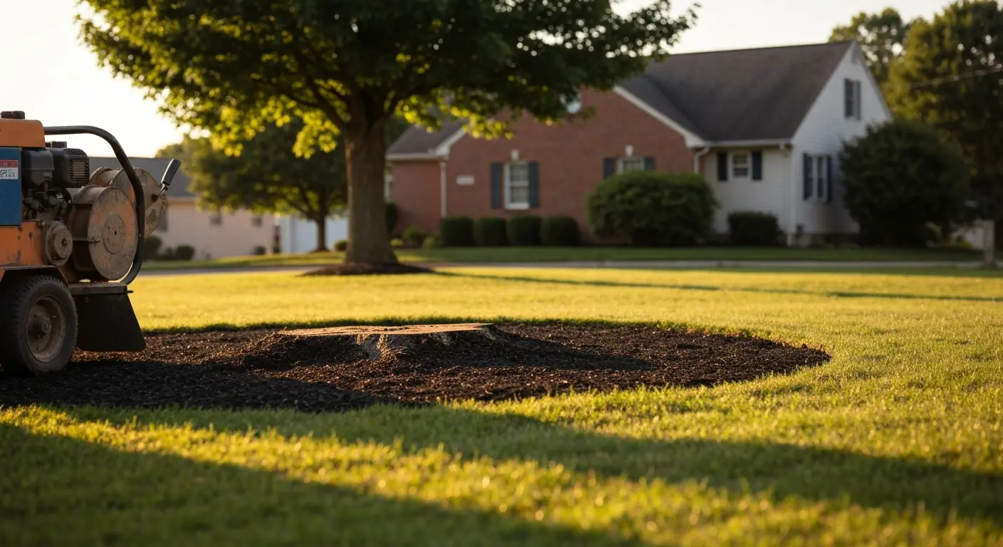 Stump grinding in Media, PA