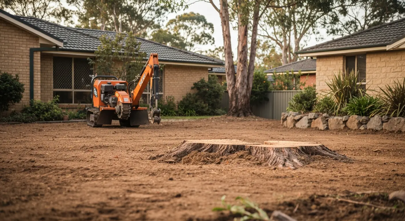 Stump grinding and removal