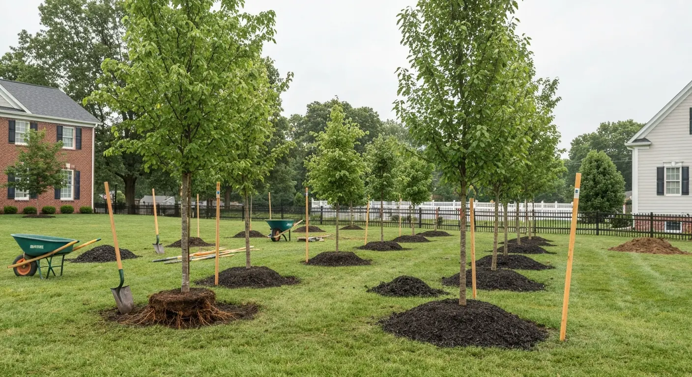 Commercial tree planting project