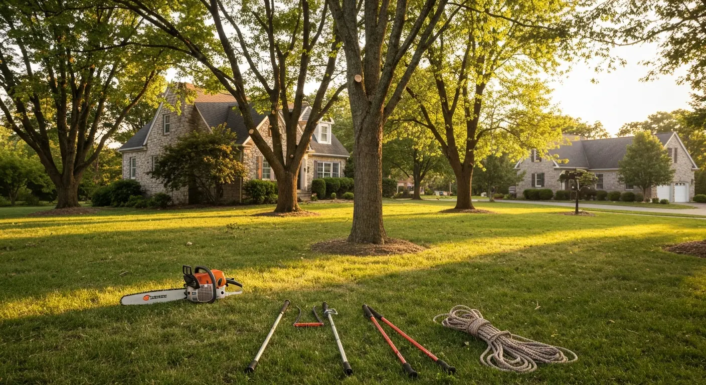 Local tree service team