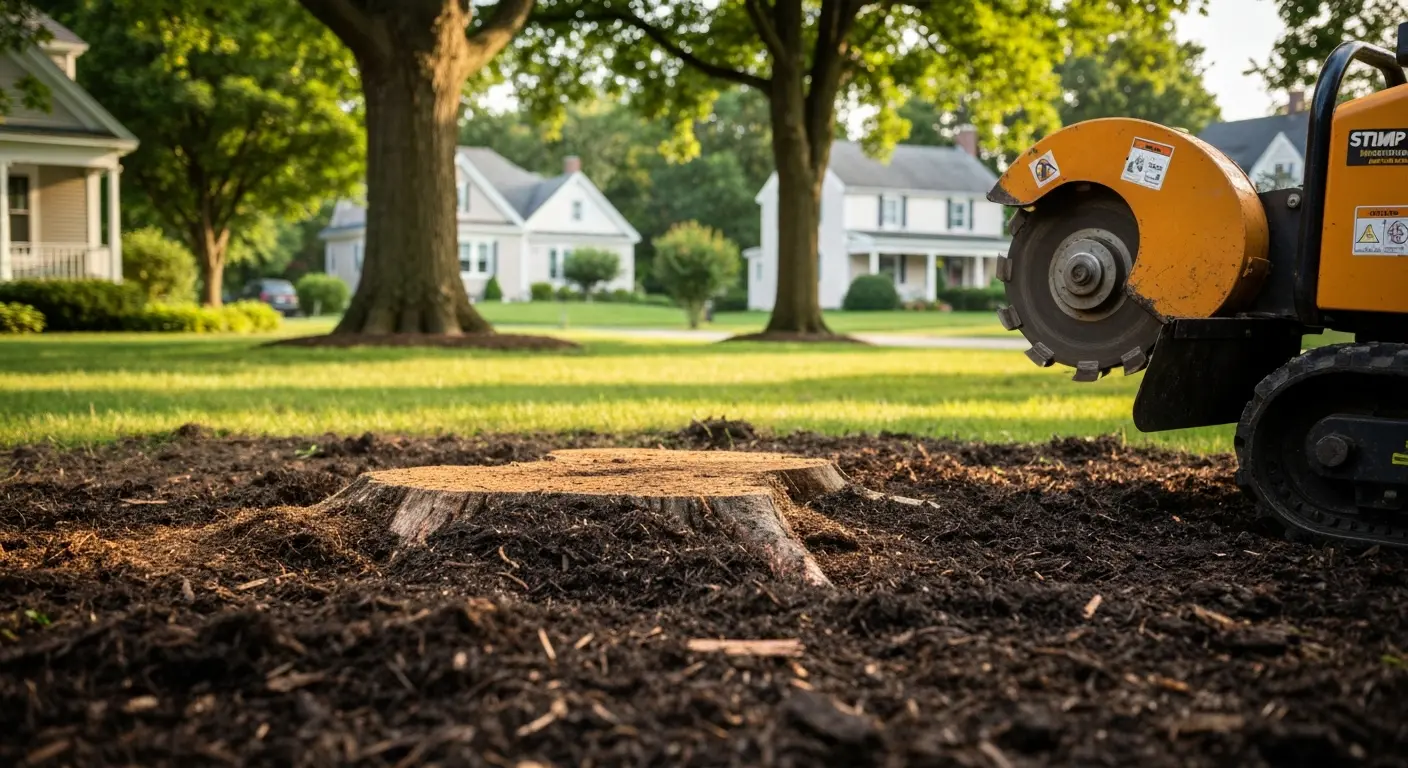 Stump grinding equipment