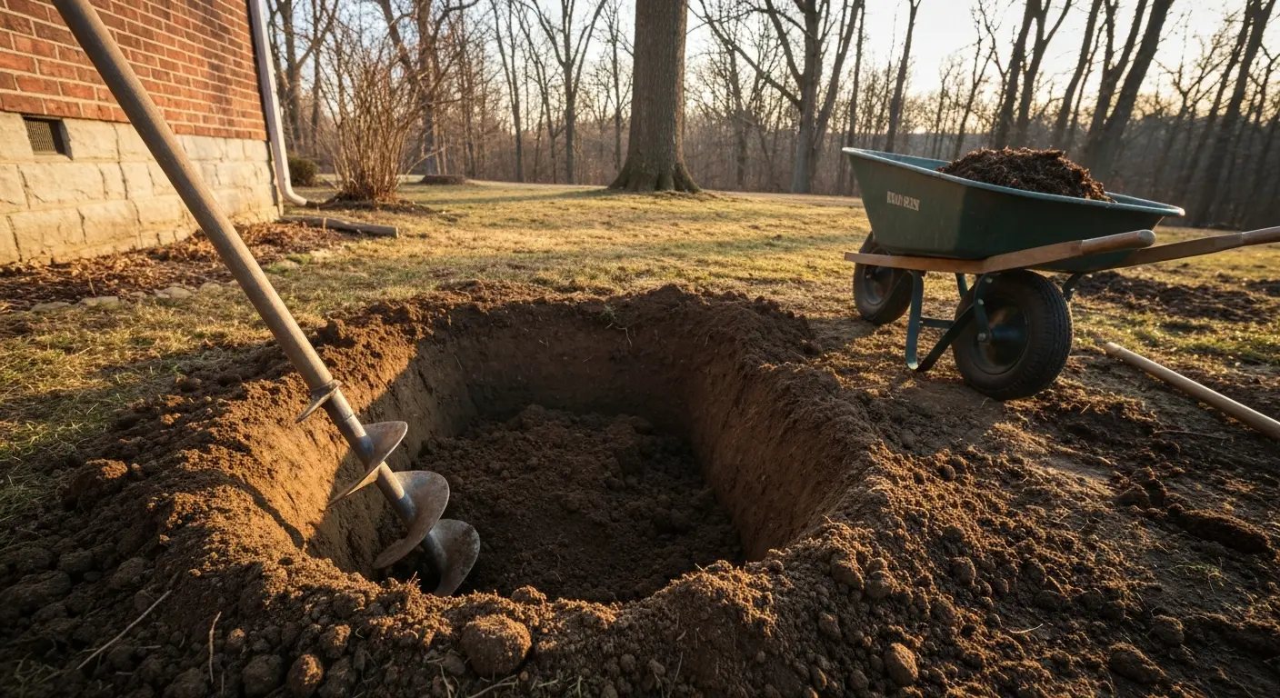 Soil preparation for tree planting