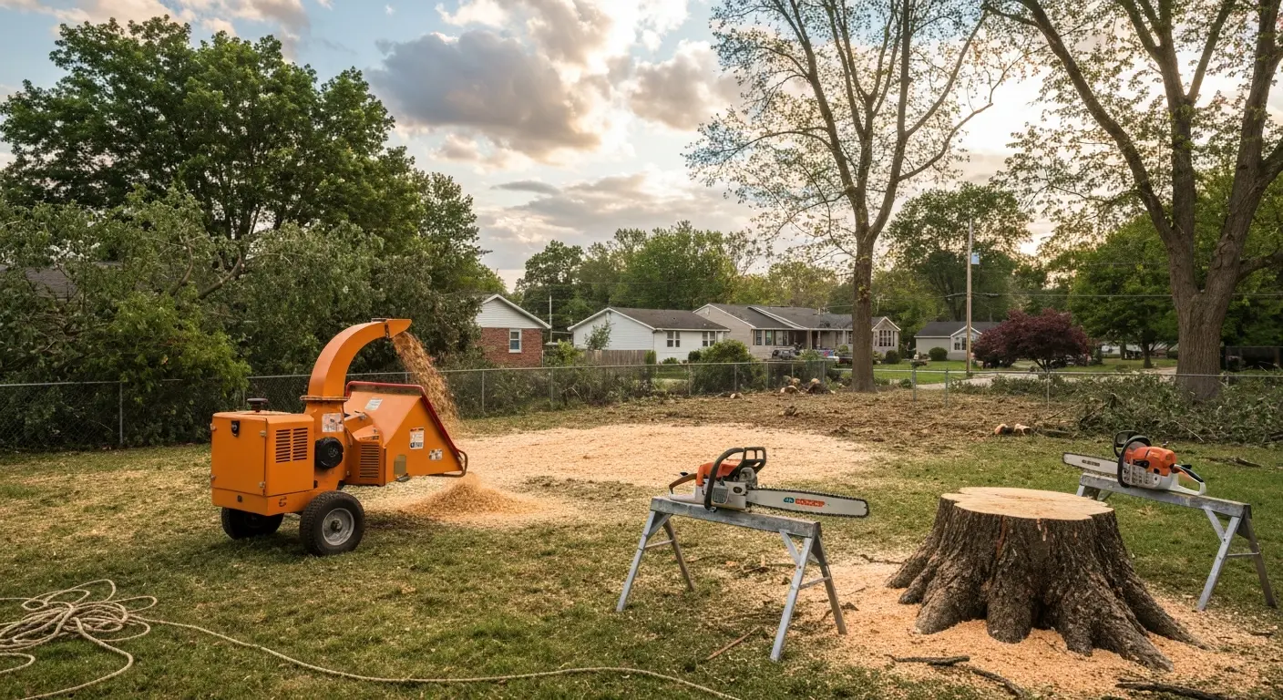 Storm damage tree removal