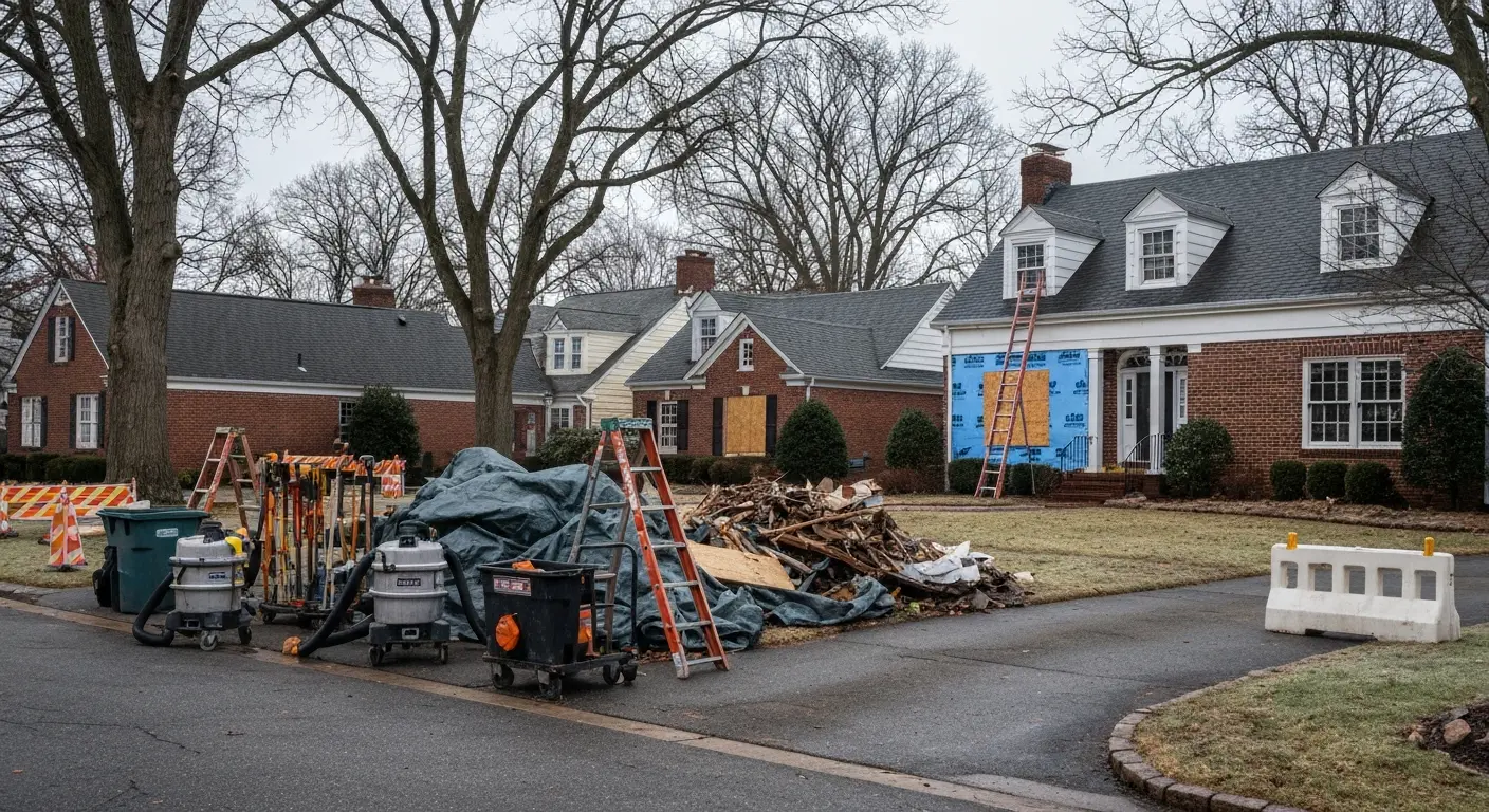 Emergency storm damage removal