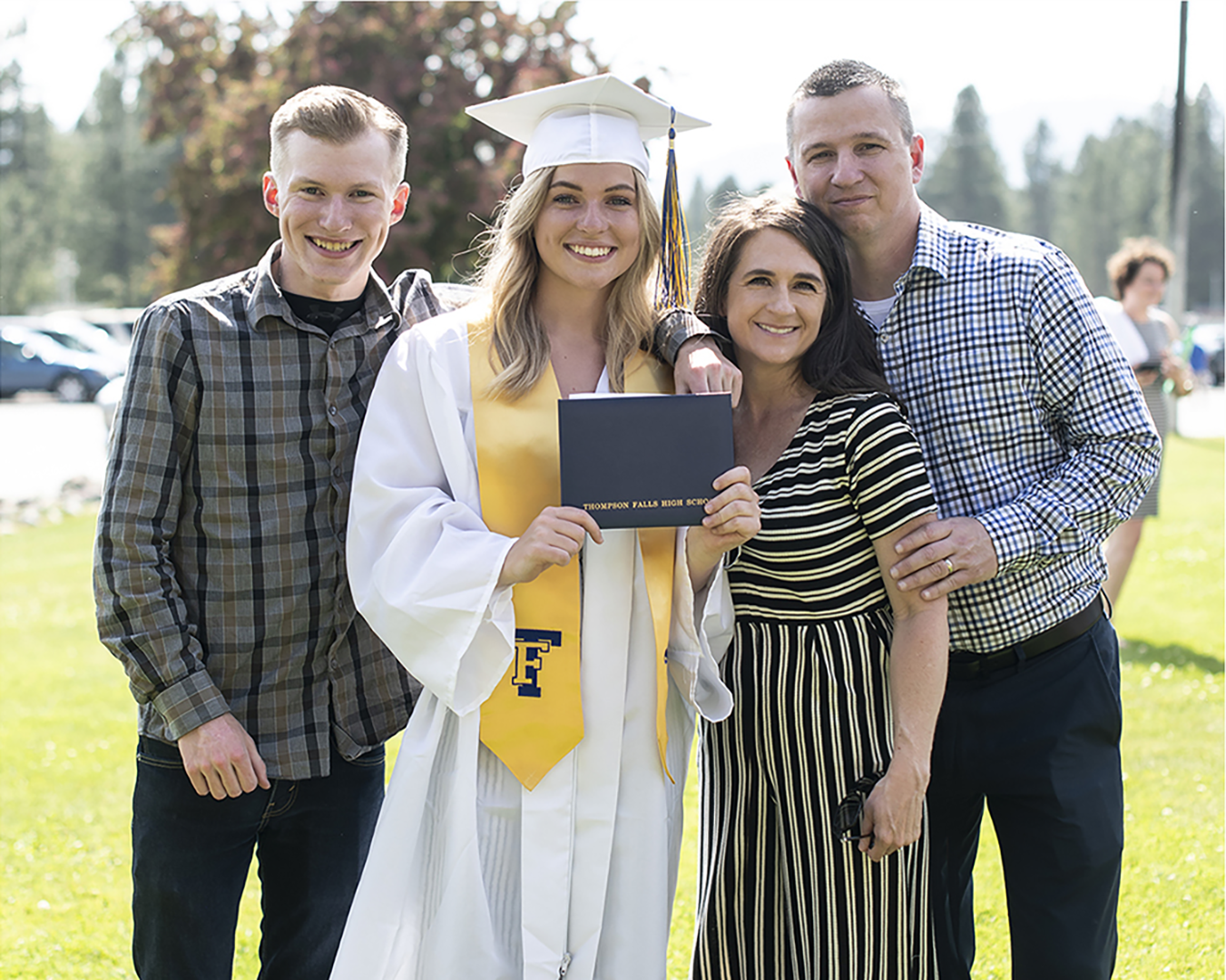 At my daughter's graduation.