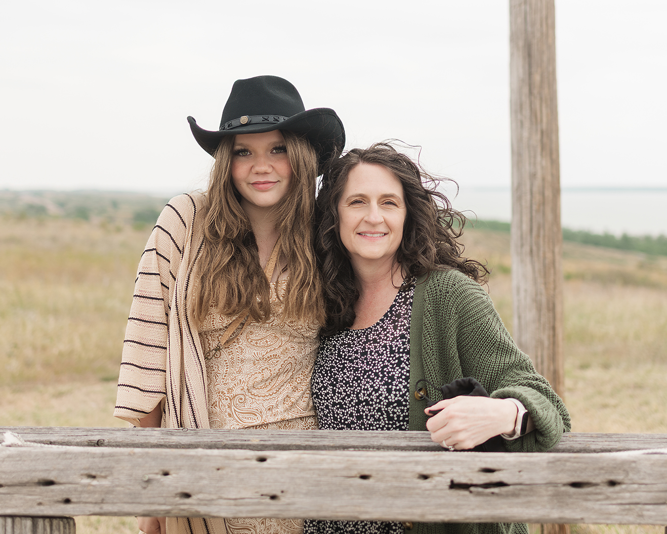 My wedding photo with five of our kids.