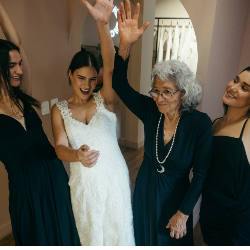 Garden wedding ceremony.