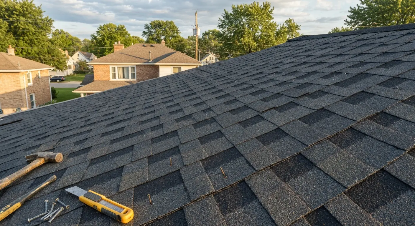 Asphalt shingle roof repair