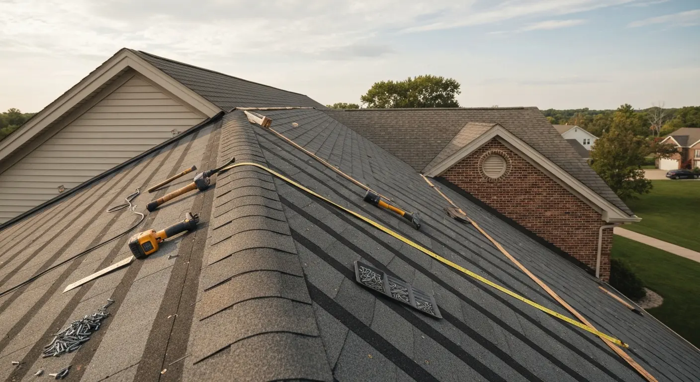 New roof installation