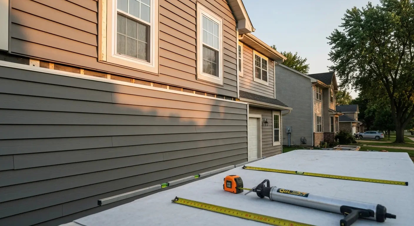 New siding installation in Bolingbrook