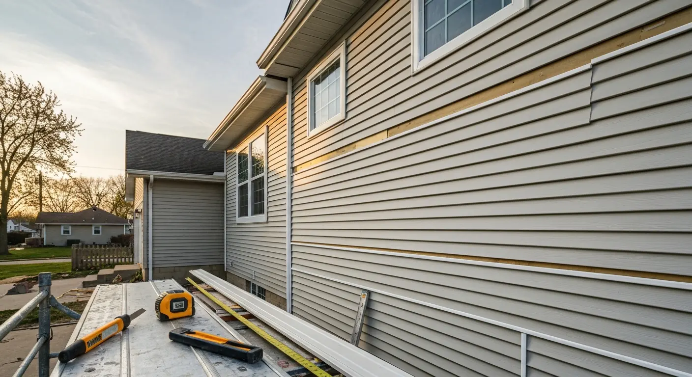 Vinyl siding installation