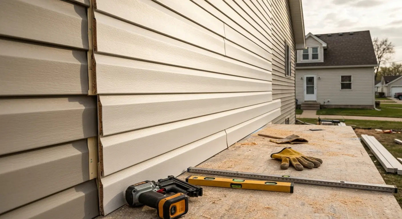 Siding repair work