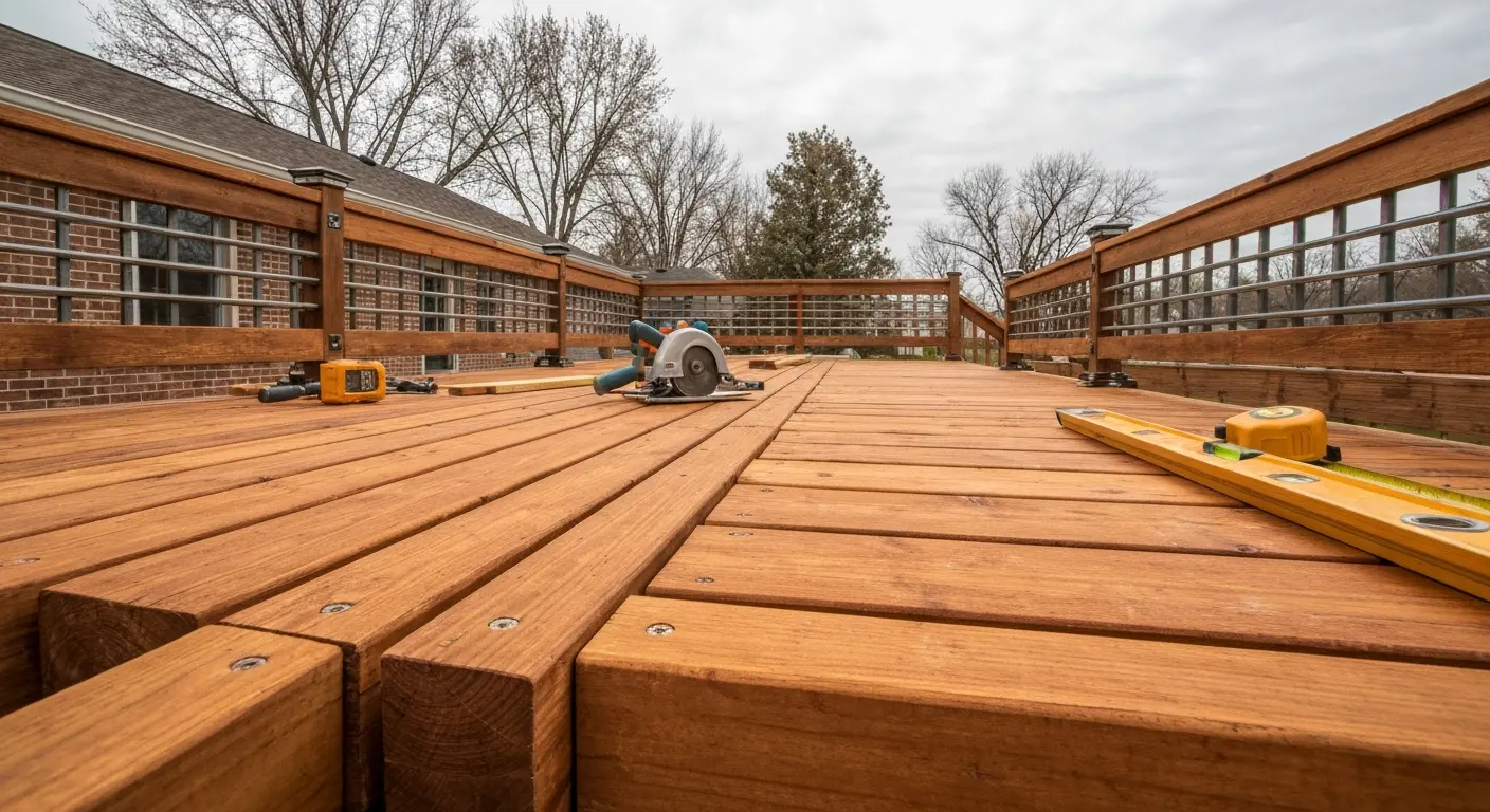 Deck repair and board replacement