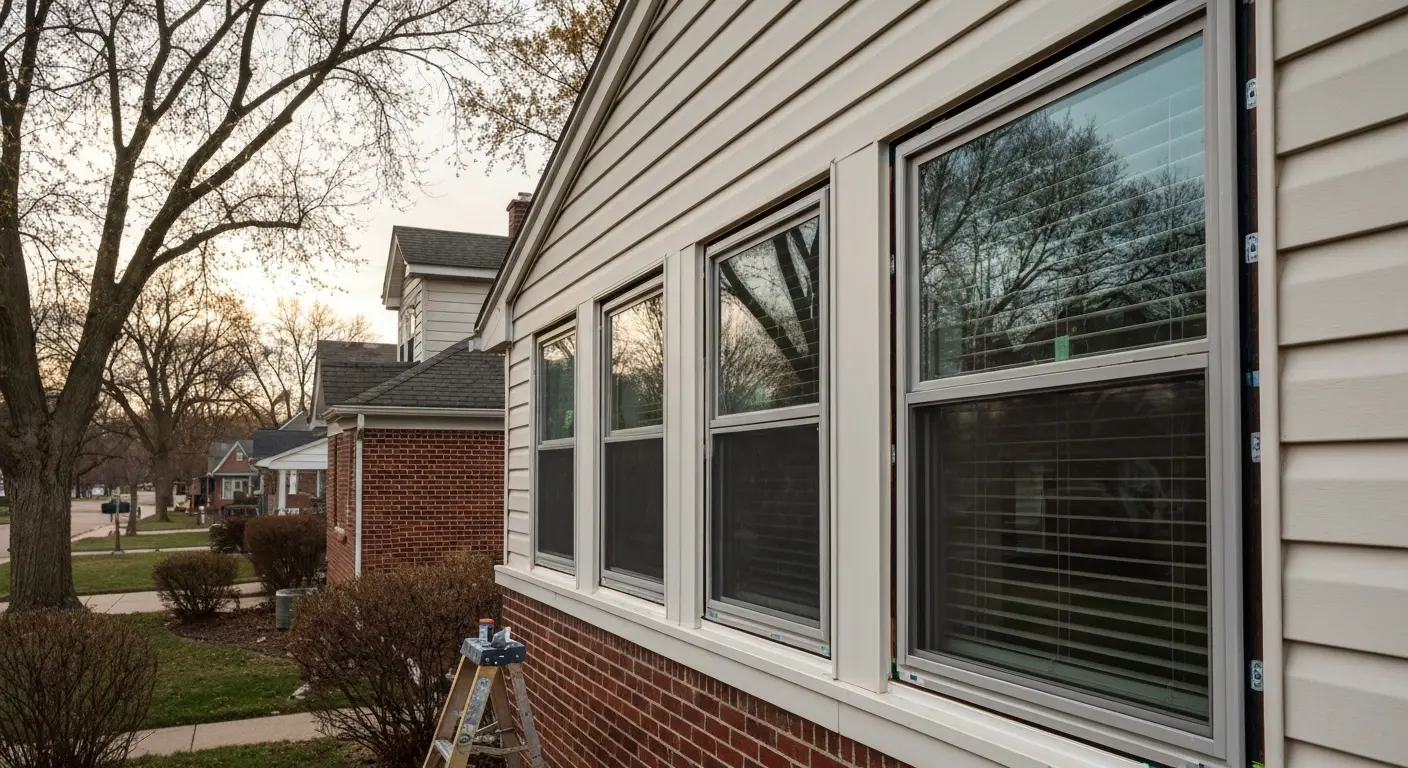 Storm window installation