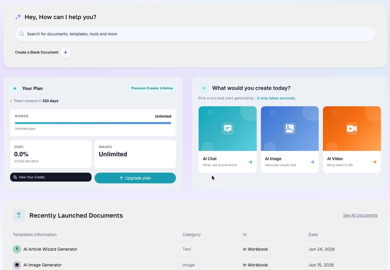 Pyxa AI dashboard preview