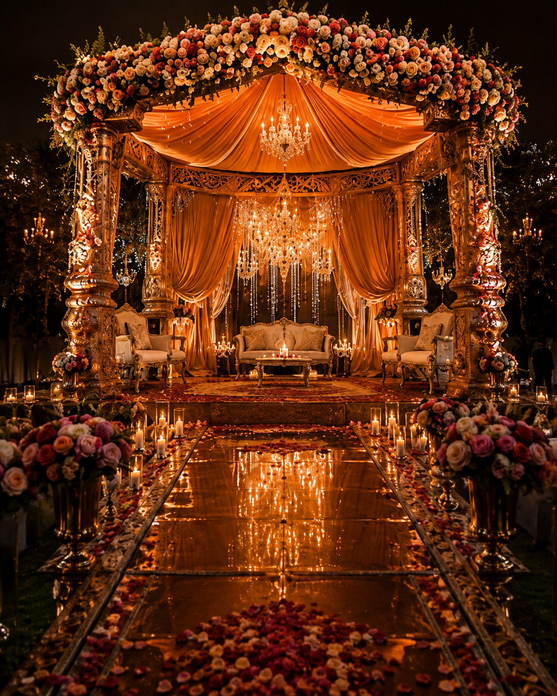 Luxury Indian wedding mandap decor