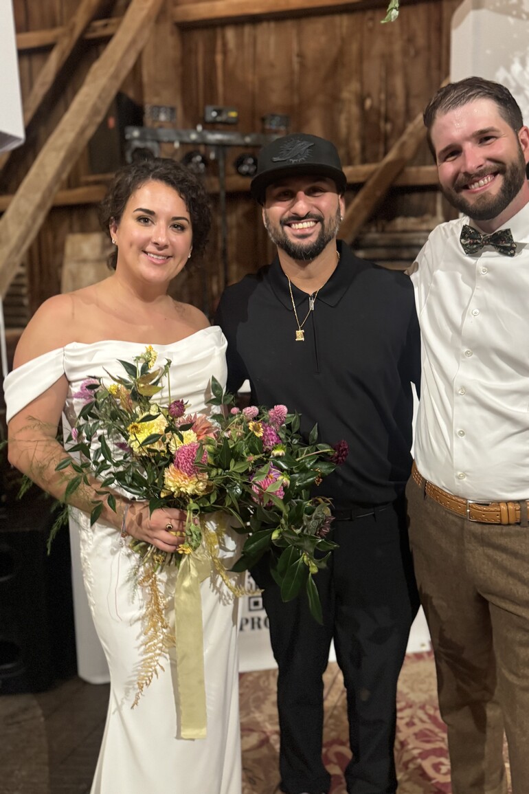 Wedding celebration with professional entertainment