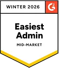 G2 Winter 2026 – Easiest Admin (Mid-Market)