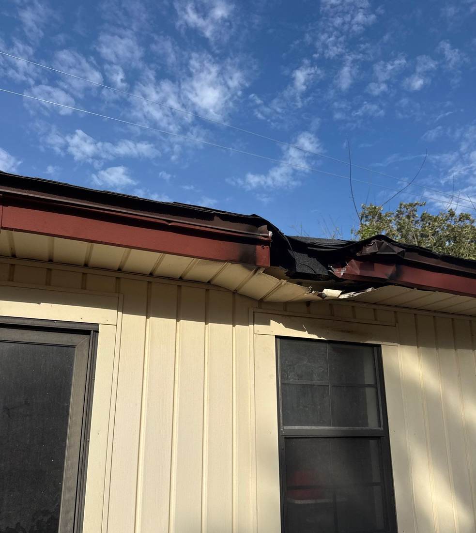 Gutter and fascia repair on a home in Fort Worth, TX