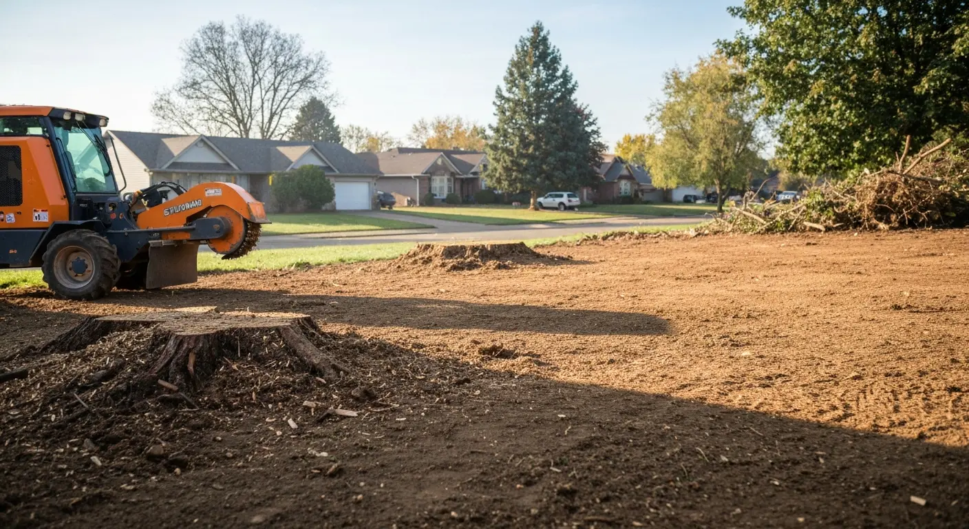 Stump grinding and tree removal service