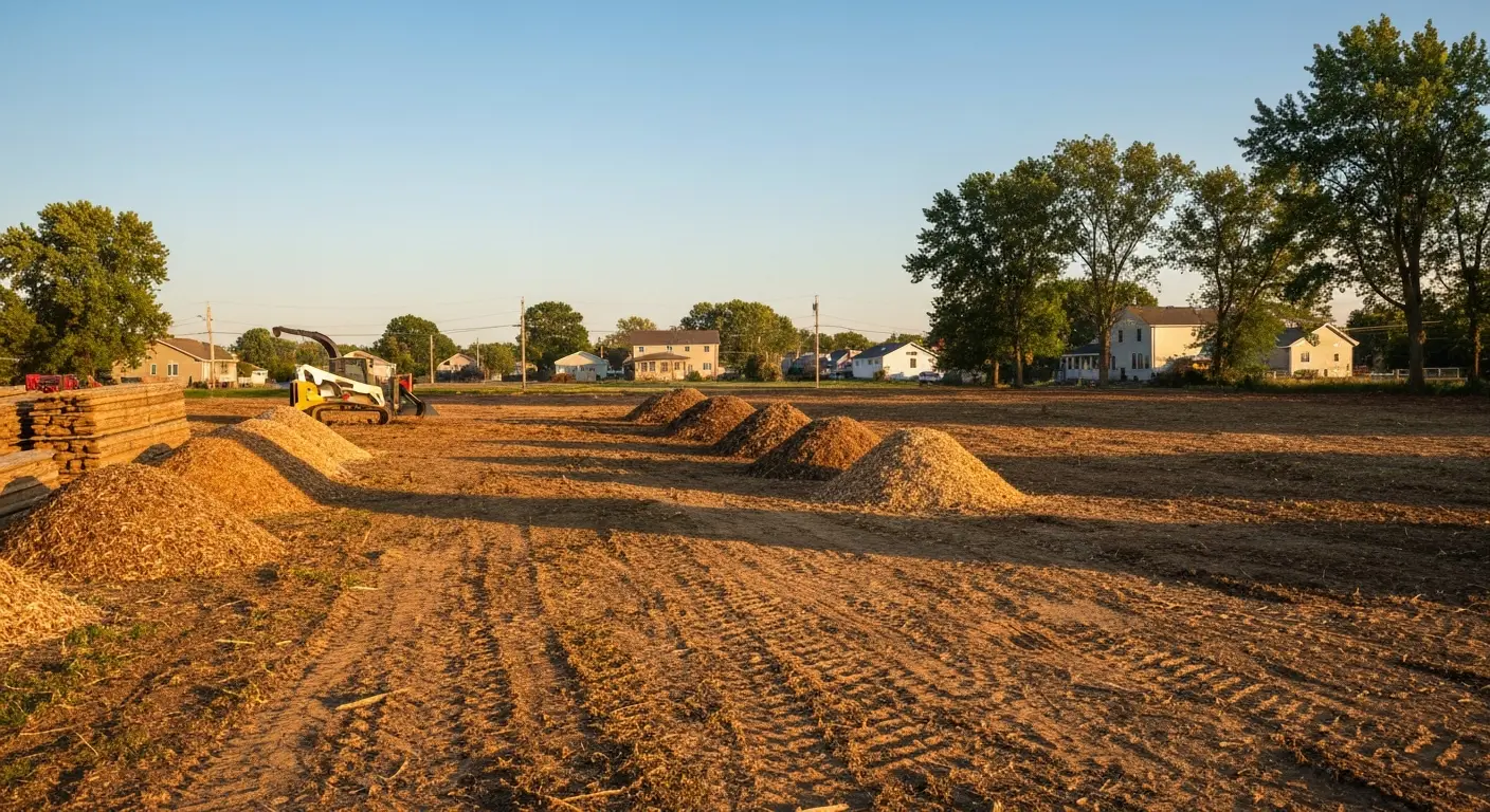 Land clearing and debris removal in Canton