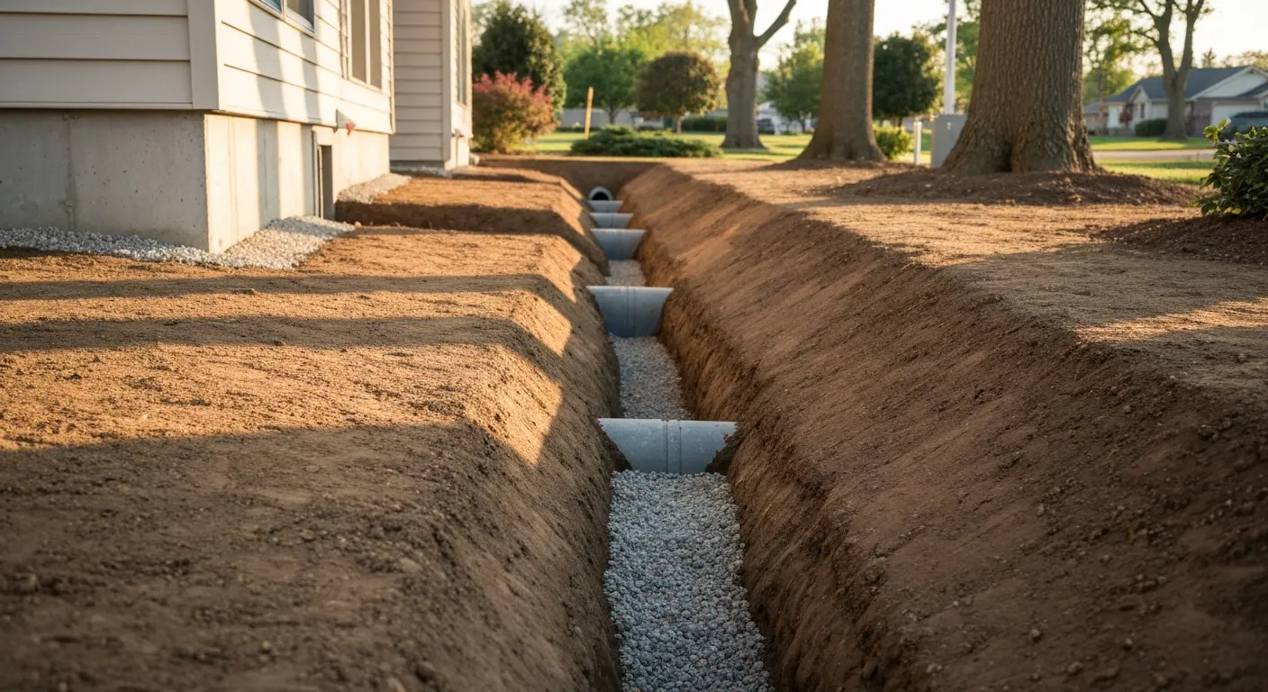 Surface drainage installation