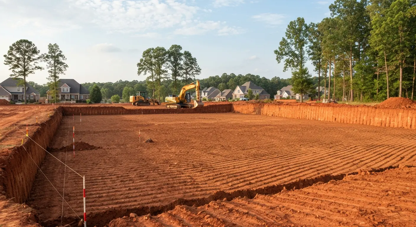 Excavation site preparation