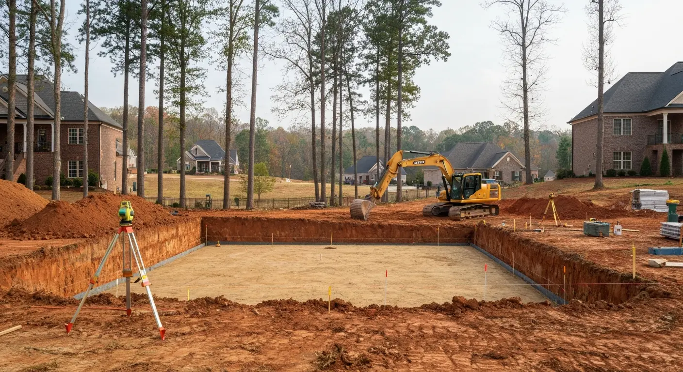 Residential excavation in Canton