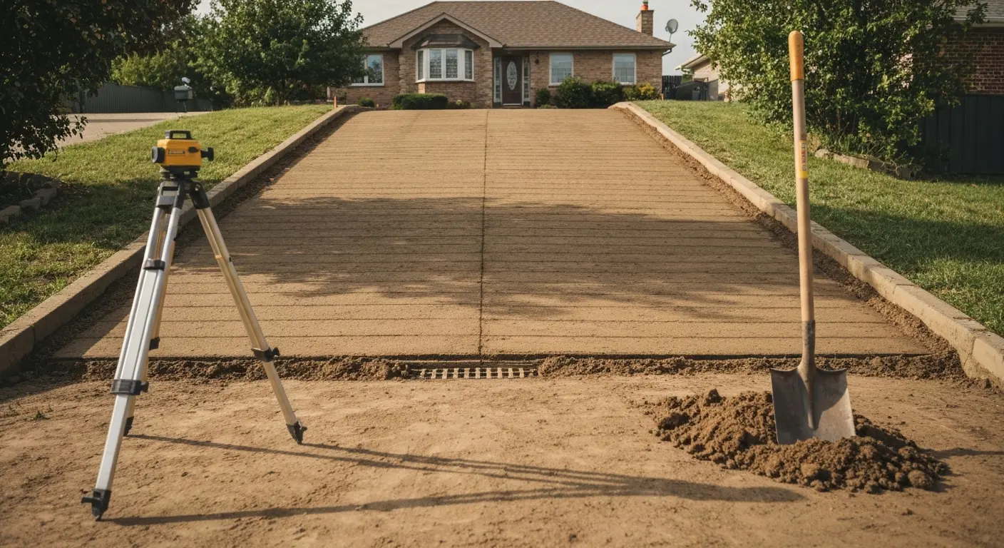 Driveway grading project
