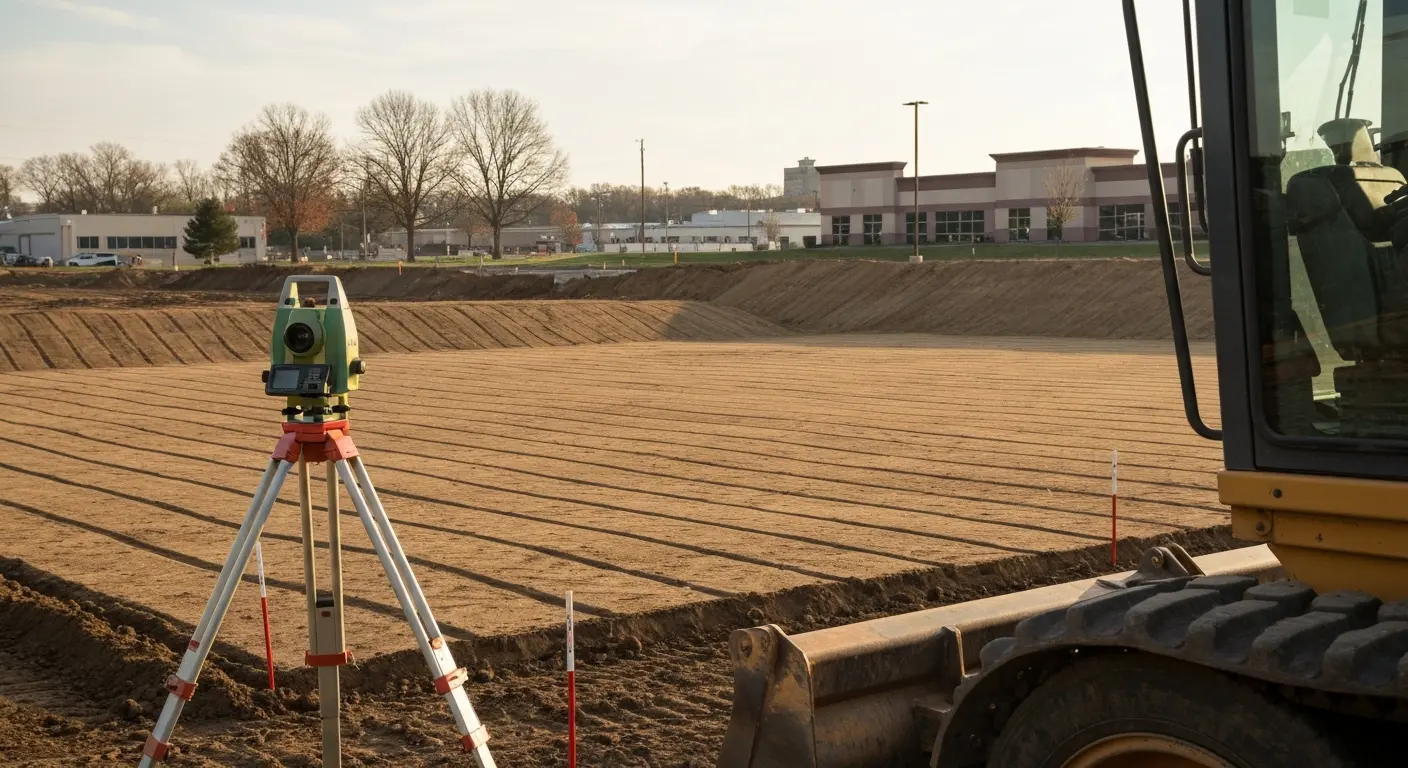 Commercial site grading