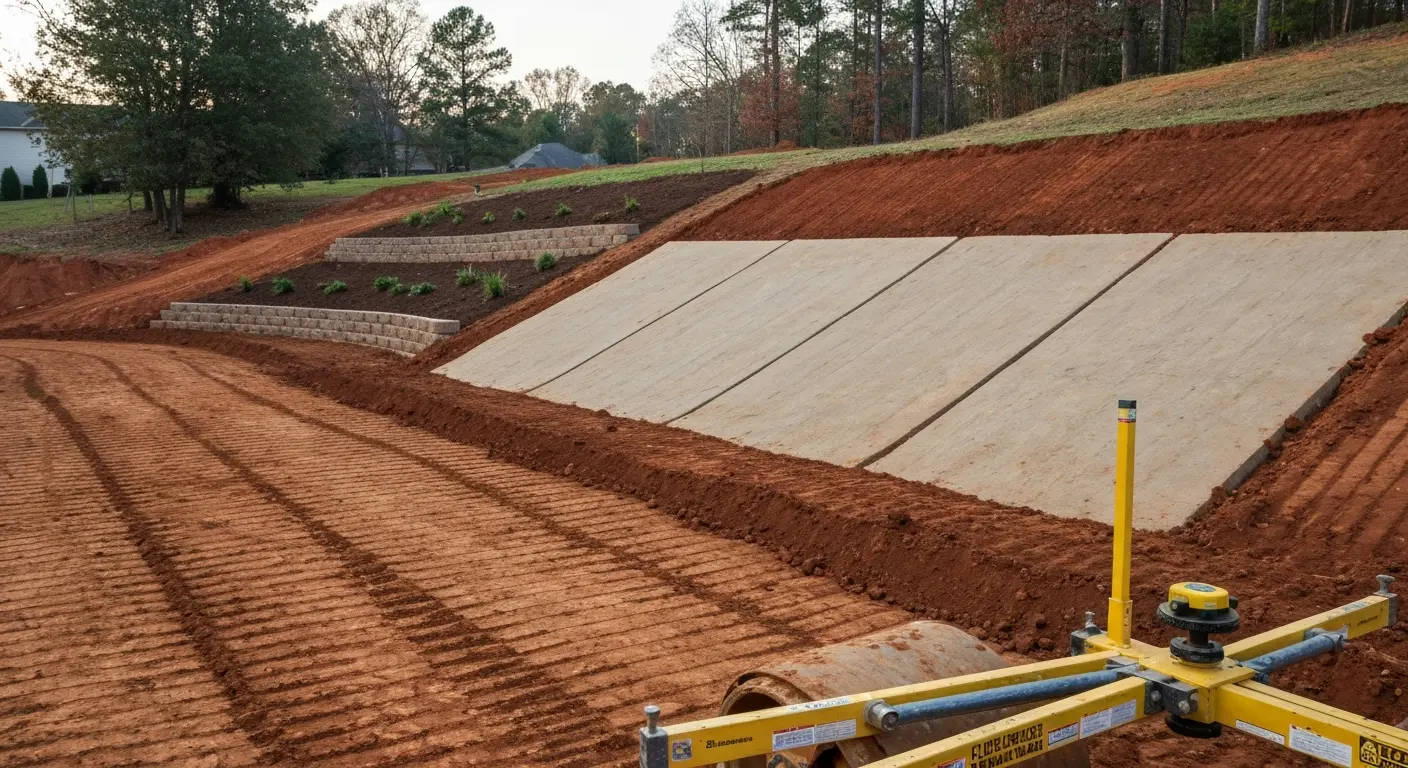 Grading and slope control