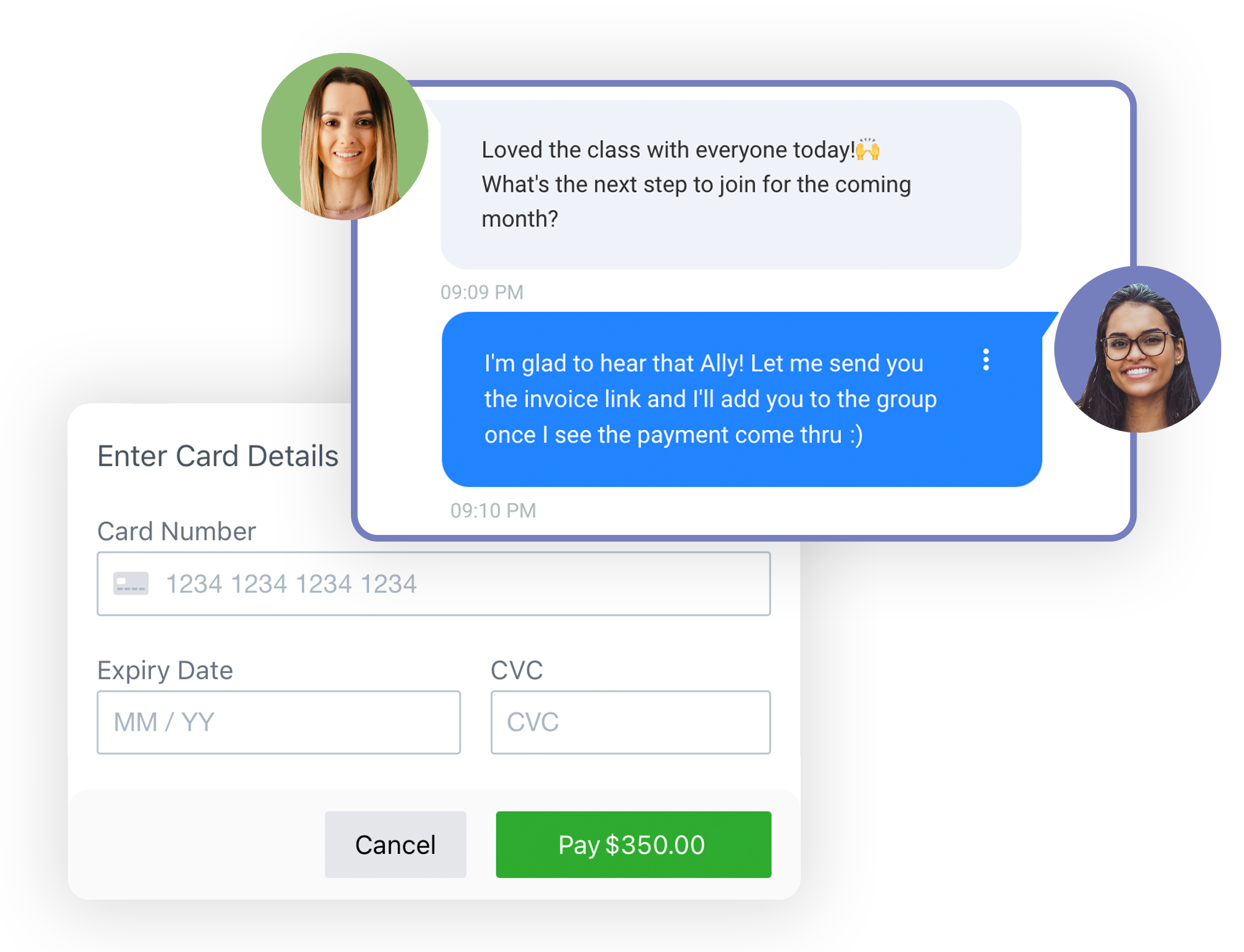 AI Employee dashboard from IG Clout showcasing business automation features for sales and customer engagement.