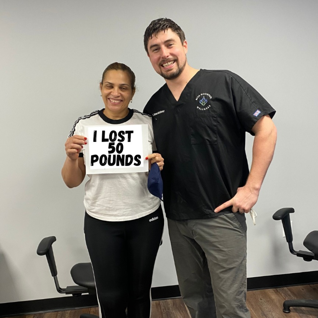 Patient lost 50 lbs — Blue Mountain Wellness